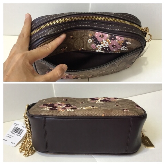 🌷COACH Isla Chain Crossbody With Floral Flocking - Picture 5 of 8